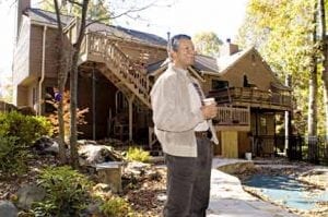 Men laying new hardwood flooring