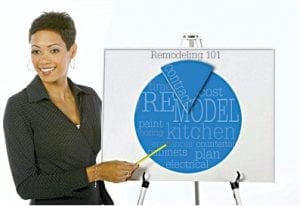 Men laying new hardwood flooring