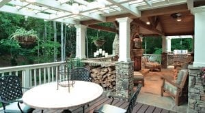 Men laying new hardwood flooring