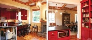 Men laying new hardwood flooring