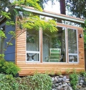 Expand your livable space with a backyard shed