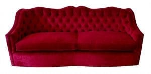 Red Sofa from Honeycutt Creed