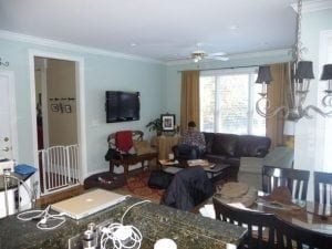 Men laying new hardwood flooring