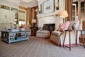 Living room with Curacao by Couristan Carpet