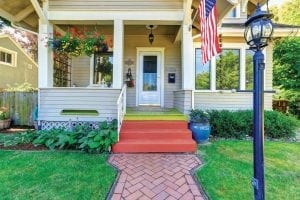 Home exterior with beautiful curb appeal