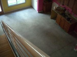 Men laying new hardwood flooring
