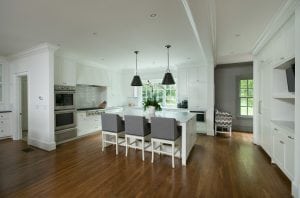 Open floor plan kitchen
