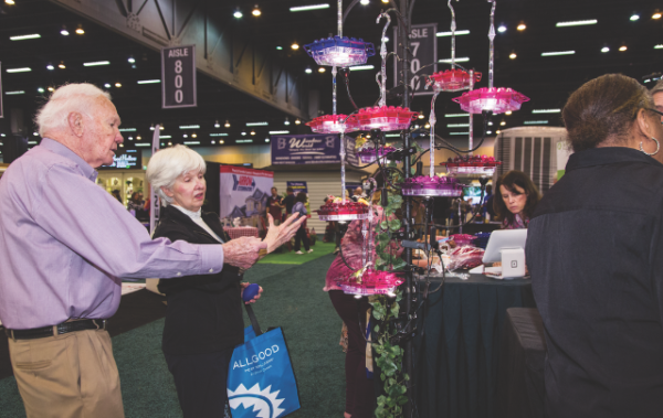 Older couple at home show