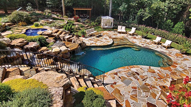 Lagoon luxury pool and spa by 2026 backyard boss, Richard Fricker