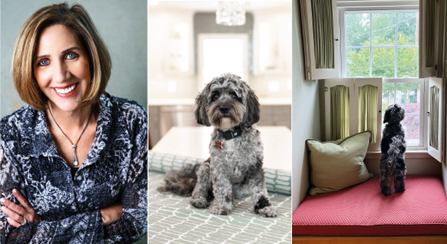 Publisher, Patti Stephens with her dog Pepper.